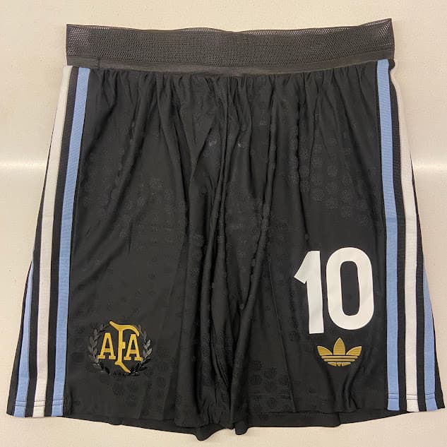 SHORT ARGENTINA NEGRO - ANIVERSARIO 50 - NUMERO 10