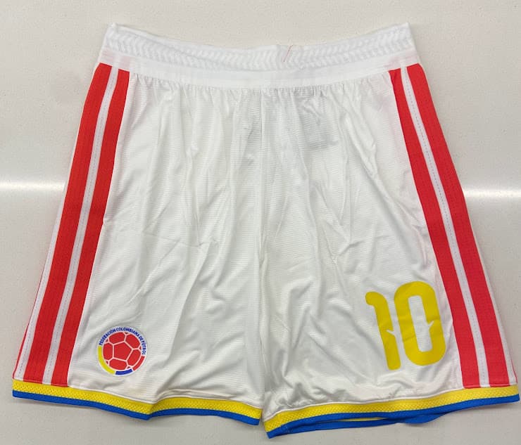 SHORT COLOMBIA BLANCO - MUNDIAL 2026 - NUMERO 10
